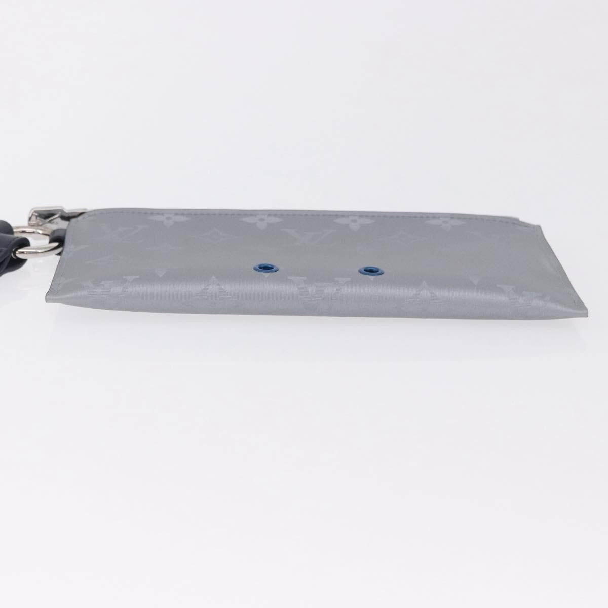 Louis Vuitton Alpha Pouch Limited Edition Monogram Satellite Canvas Silver Canvas Clutche & Pouche Bag (Pre-Owned)