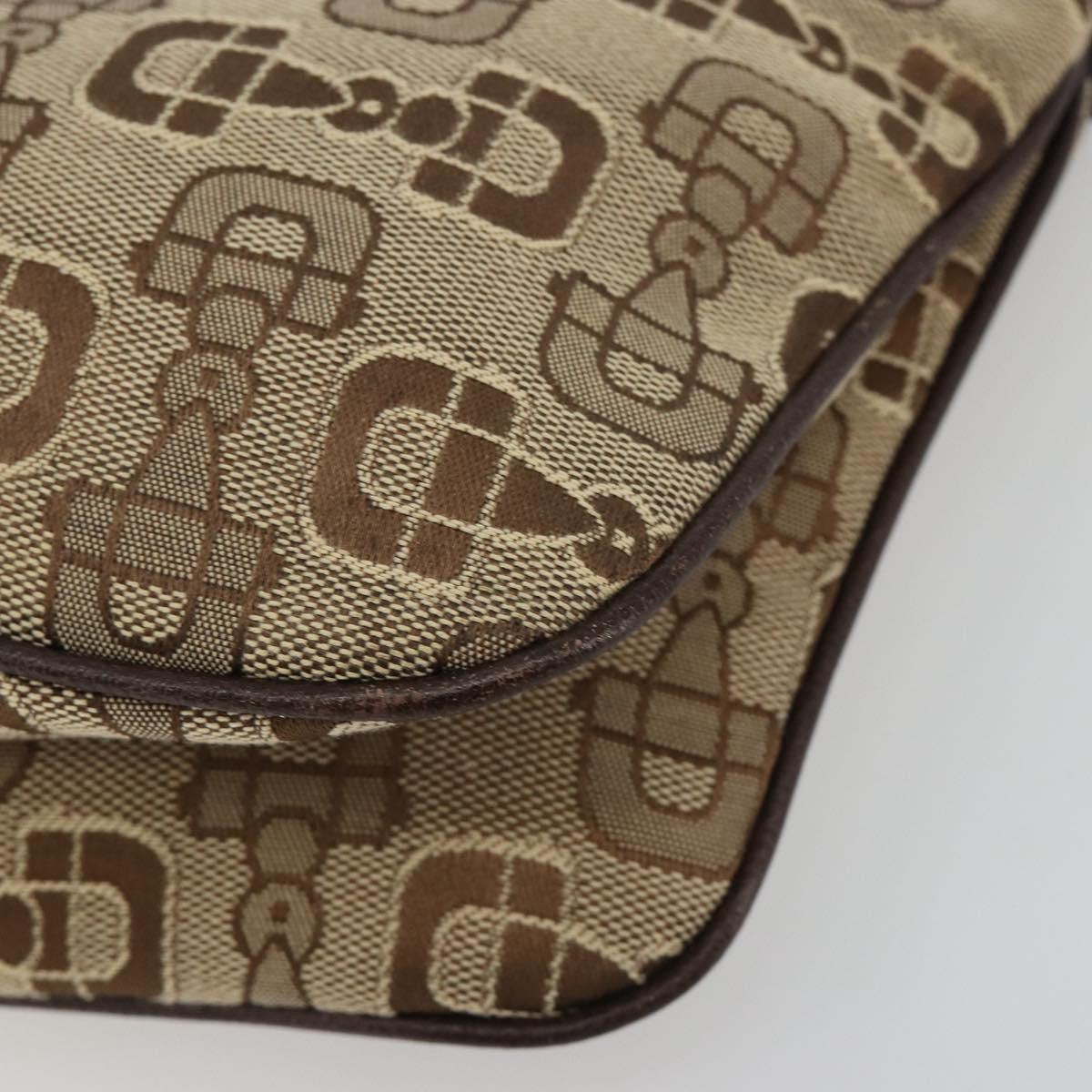 Gucci Vintage Top Handle Canvas Beige Canvas Handbag (Pre-Owned)