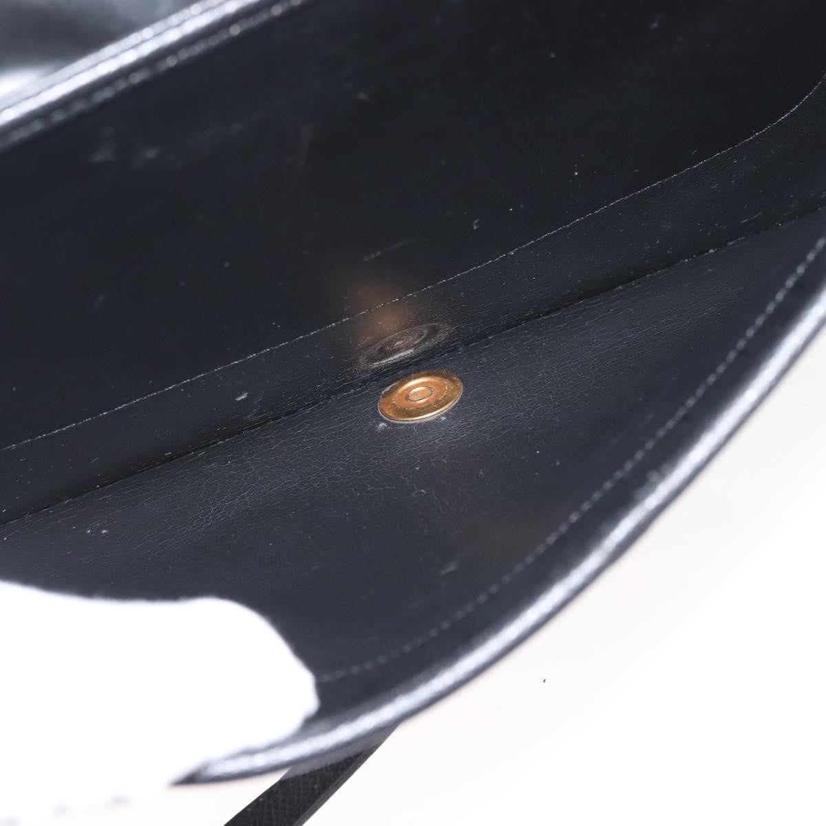 Christian Dior Vintage Leather Black Leather Shoulder Bag Bag (Pre-Owned)