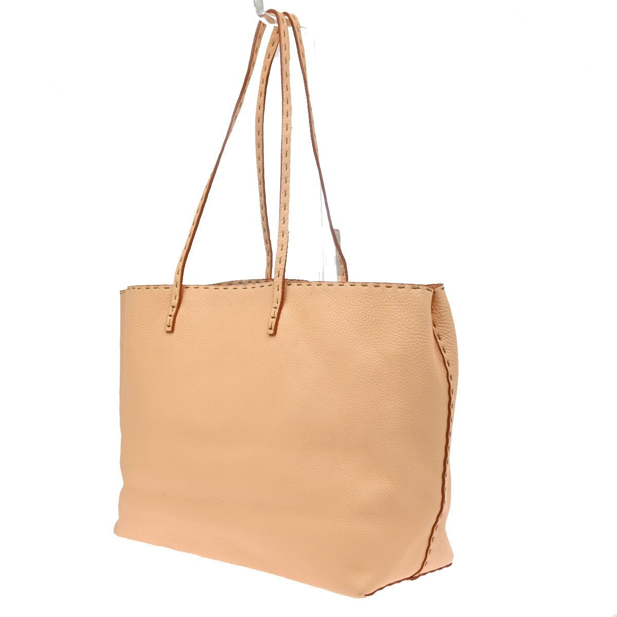 Fendi Roll Tote Selleria Leather Orange Leather Tote Bag Bag (Pre-Owned)
