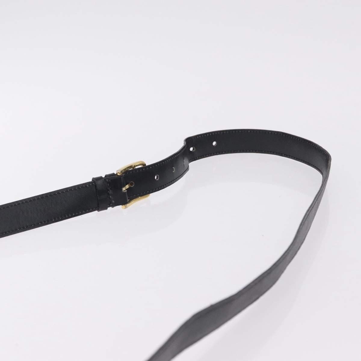 Celine Shoulder Leather Black Leather Shoulder Bag Bag (Pre-Owned)