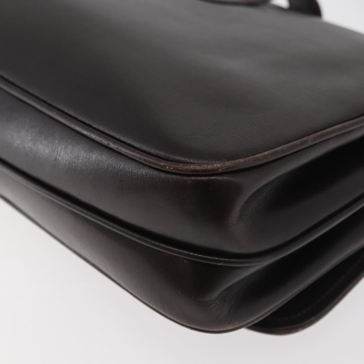 Gucci Vintage Leather Brown Leather Shoulder Bag Bag (Pre-Owned)