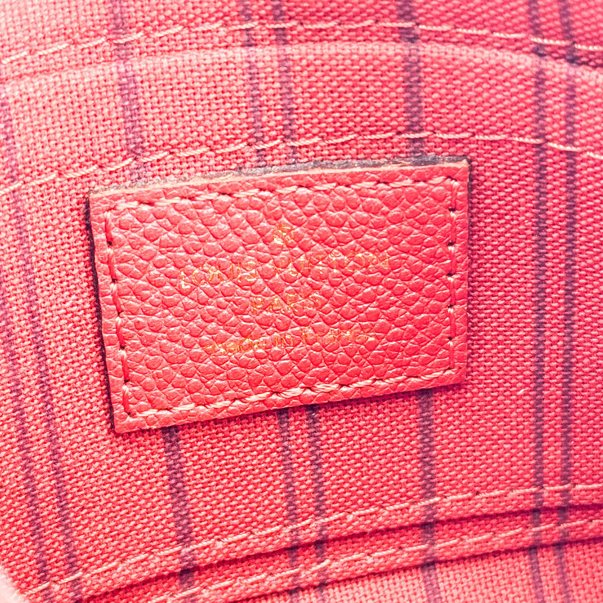 Louis Vuitton Multi Pochette Accessoires Pouch Monogram Empreinte Giant Red Leather Clutche & Pouche Bag (Pre-Owned)