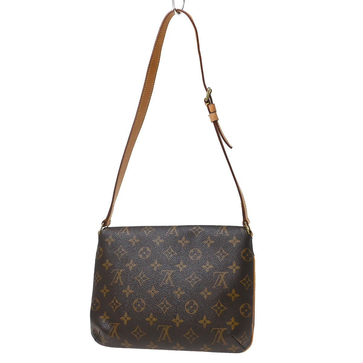 Louis Vuitton Musette Tango Monogram Canvas Brown Canvas Shoulder Bag Bag (Pre-Owned)