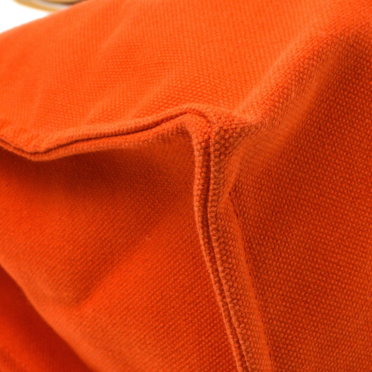 Hermes Beach Tote Cotton Orange Cotton Tote Bag Bag (Pre-Owned)