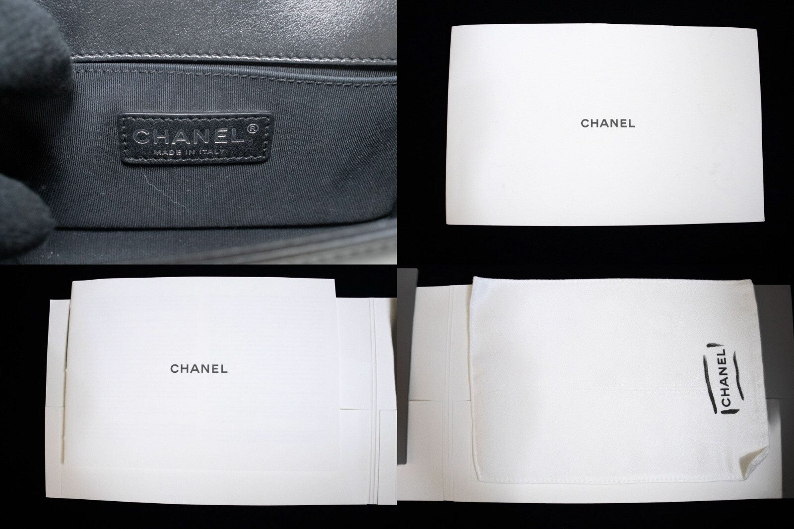 Chanel Boy Flap Quilted Calfskin Black Calfskin Shoulder Bag Bag (Pre-Owned)