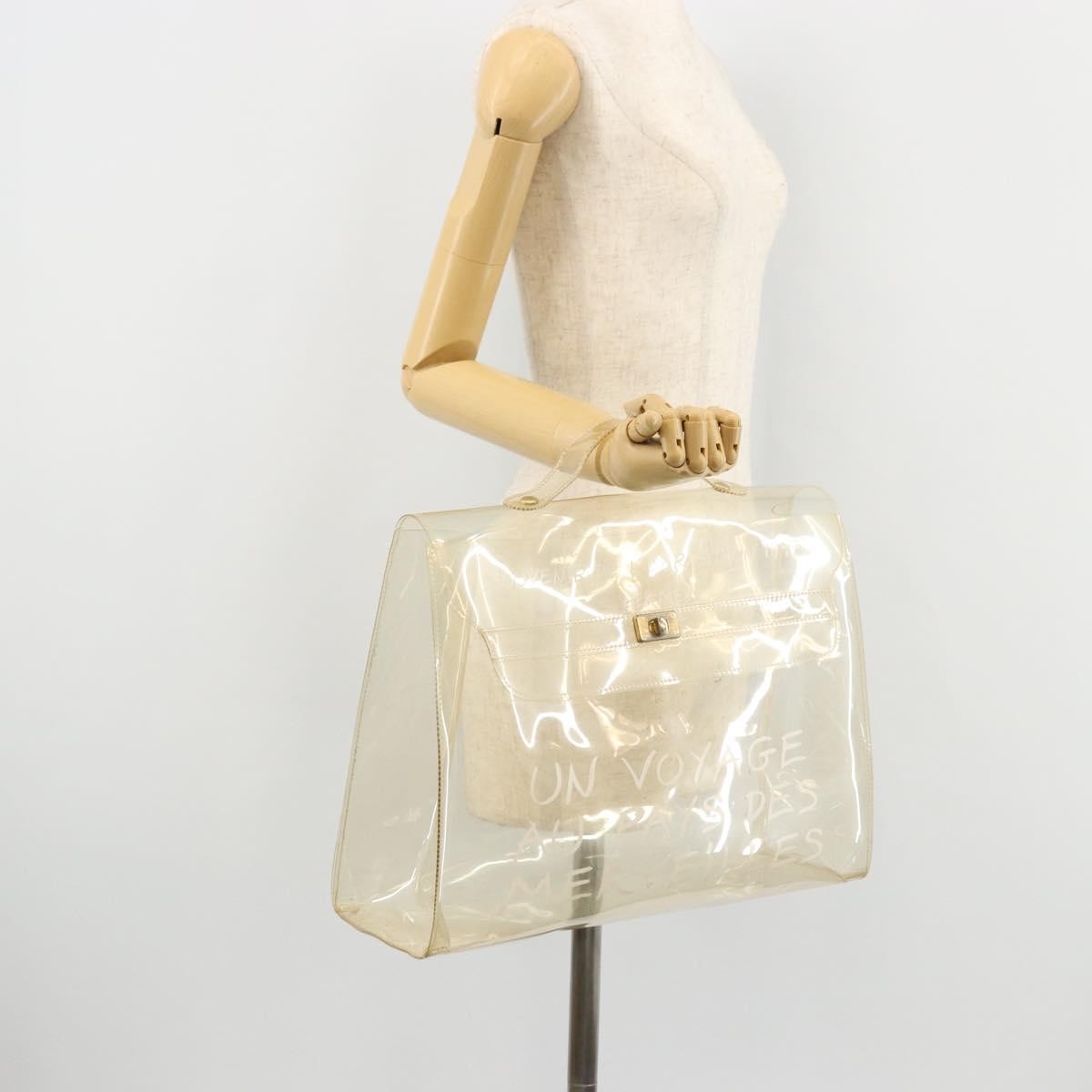 Hermes Kelly Souvenir Vinyl Clear Plastic Handbag (Pre-Owned)