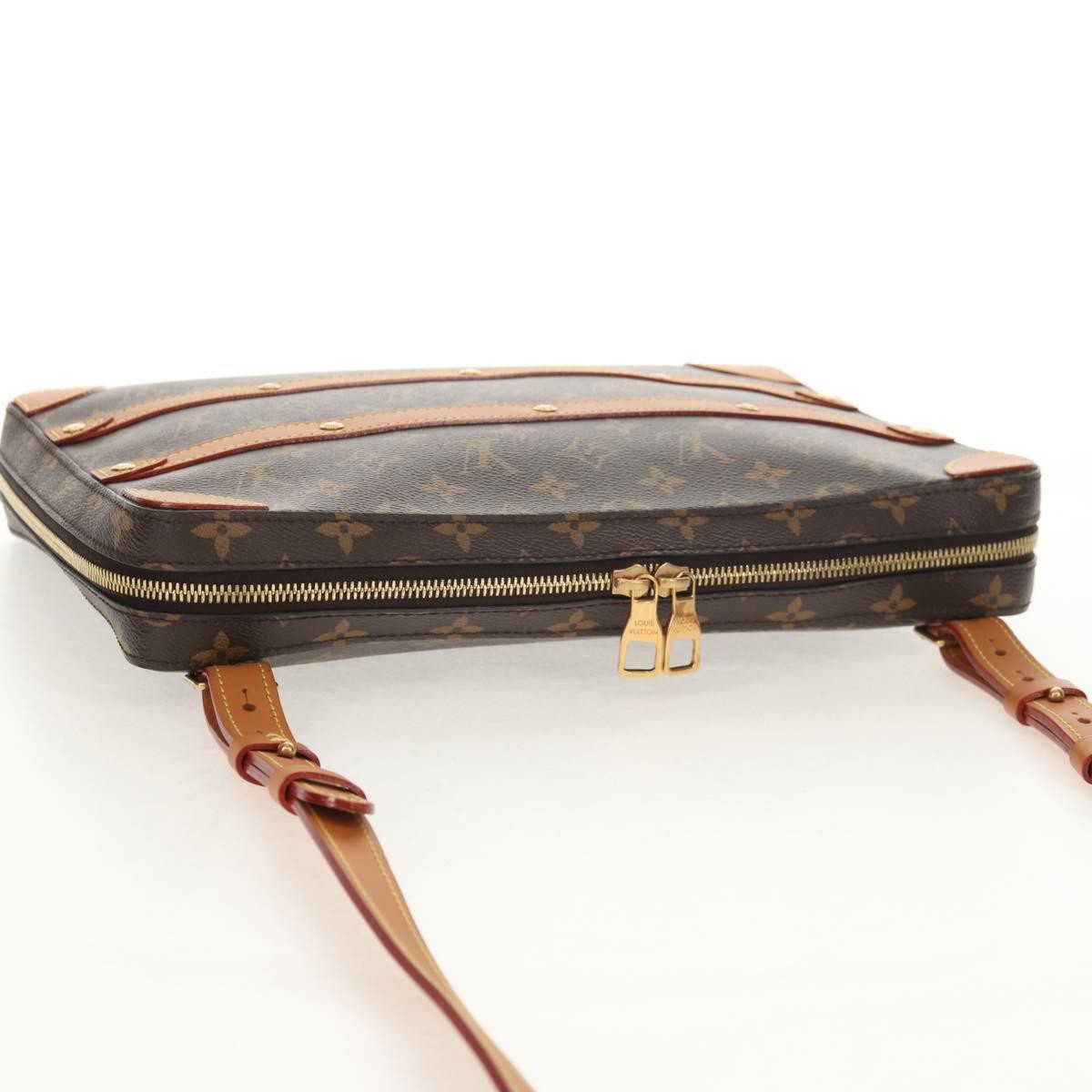 Louis Vuitton Soft Trunk Messenger Monogram Canvas Brown Canvas Shoulder Bag Bag (Pre-Owned)