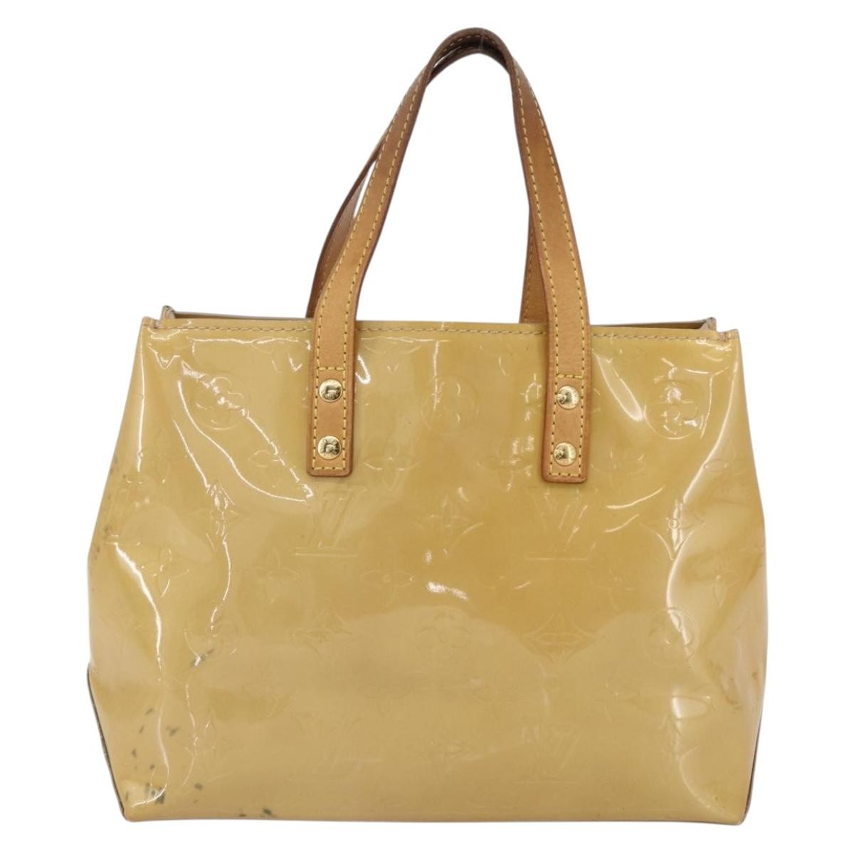 Louis Vuitton Reade Monogram Vernis Beige Patent_Leather Handbag (Pre-Owned)