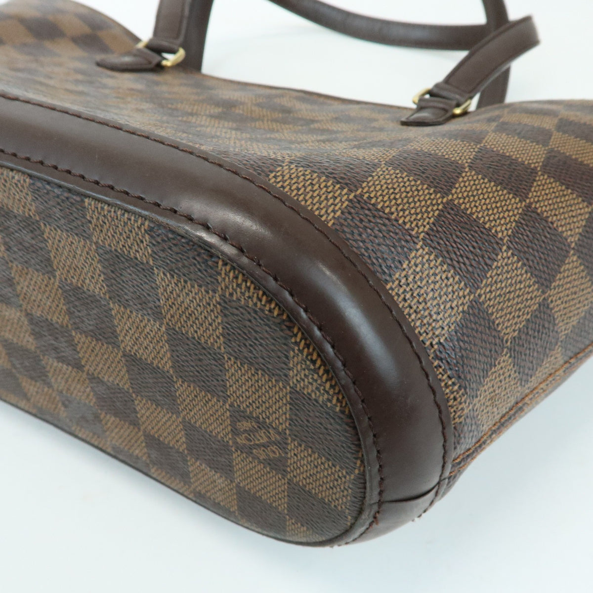 Louis Vuitton Manosque Damier Brown Canvas Handbag (Pre-Owned)