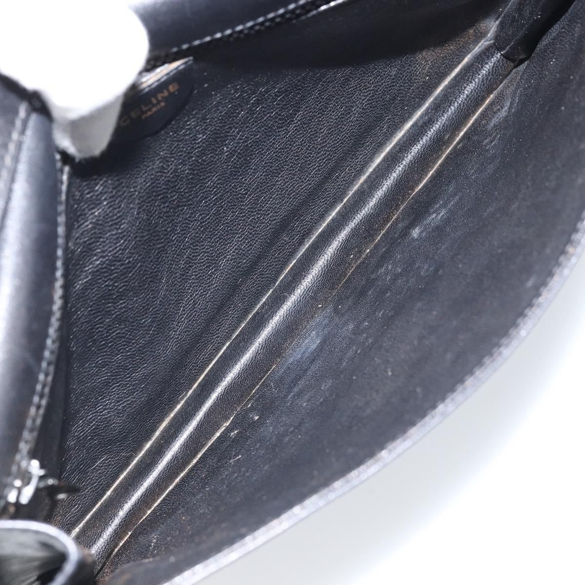 Celine Vintage Leather Black Leather Shoulder Bag Bag (Pre-Owned)