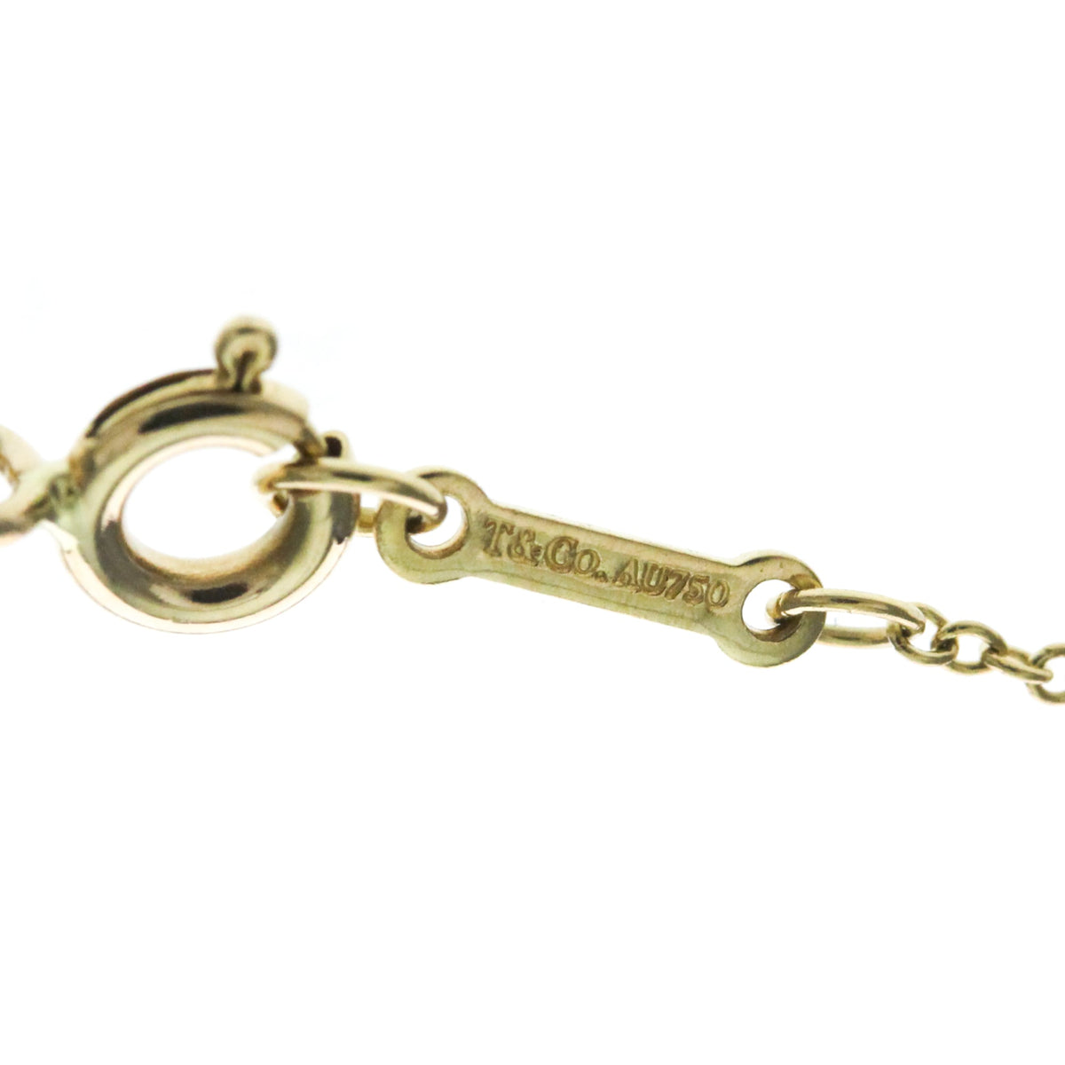 Tiffany & Co. Paloma Picasso Loving Heart Pendant 18K Yellow Gold Gold Yellow_Gold Necklace Jewelry (Pre-Owned)