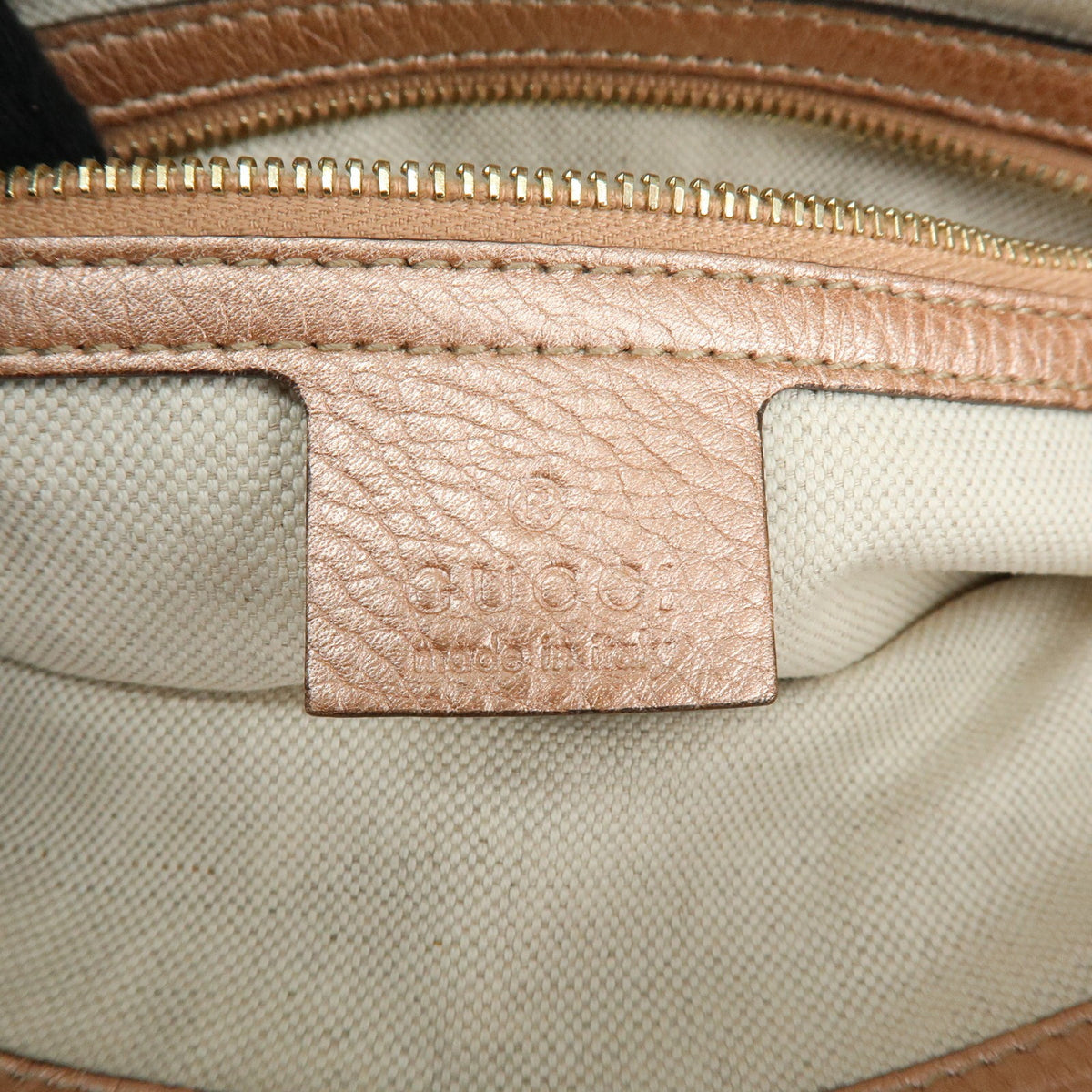 Gucci Bella Convertible Top Handle Leather Pink Leather Handbag (Pre-Owned)