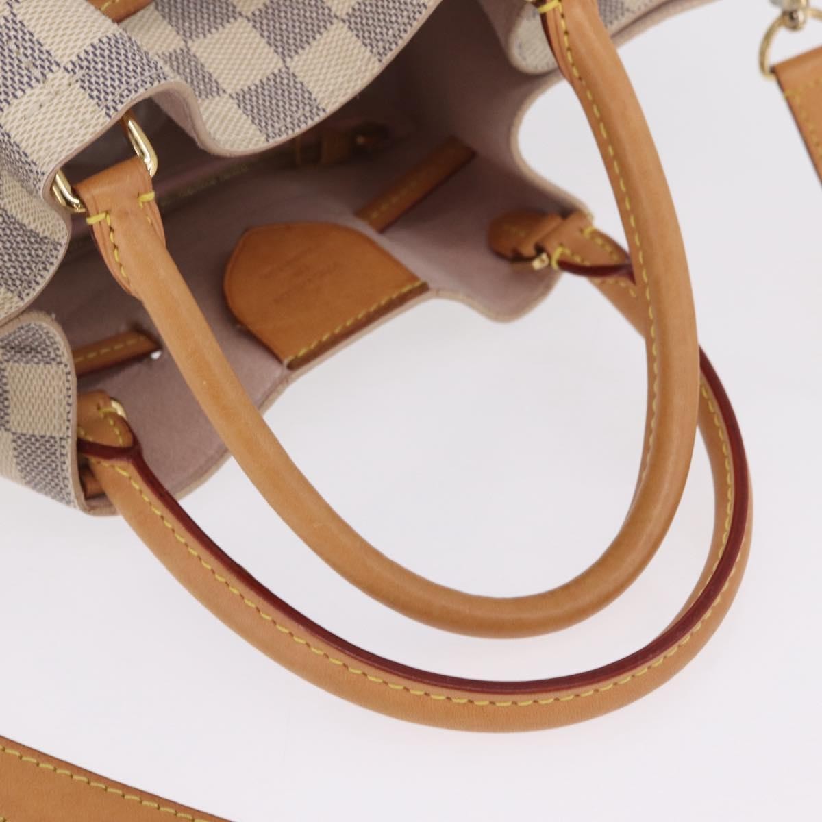 Louis Vuitton Girolata Damier White Canvas Handbag (Pre-Owned)