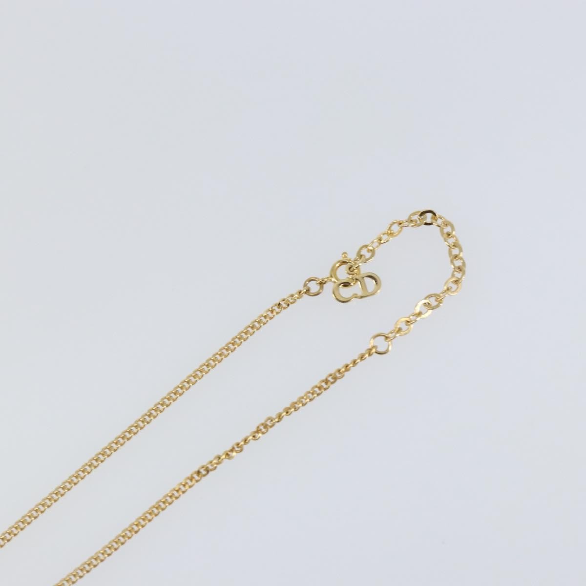 Christian Dior Cd Pendant Metal And Crystals Gold Metal Jewelry (Pre-Owned)
