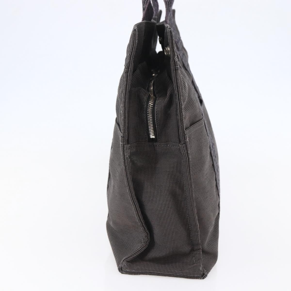 Hermes Fourre Tout Tote Canvas Gray Canvas Bag (Pre-Owned)