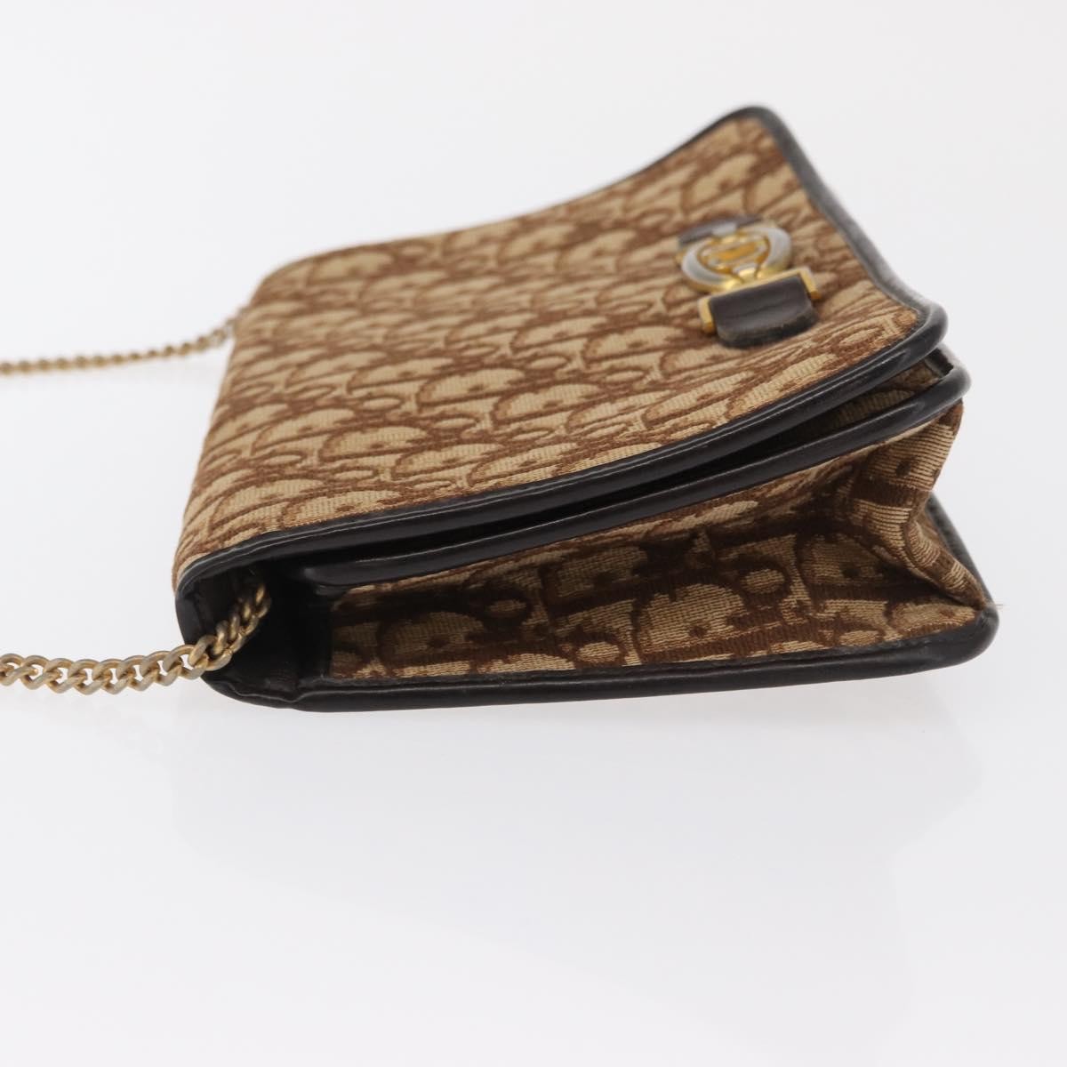 Christian Dior Vintage Trotter Canvas Beige Canvas Shoulder Bag Bag (Pre-Owned)