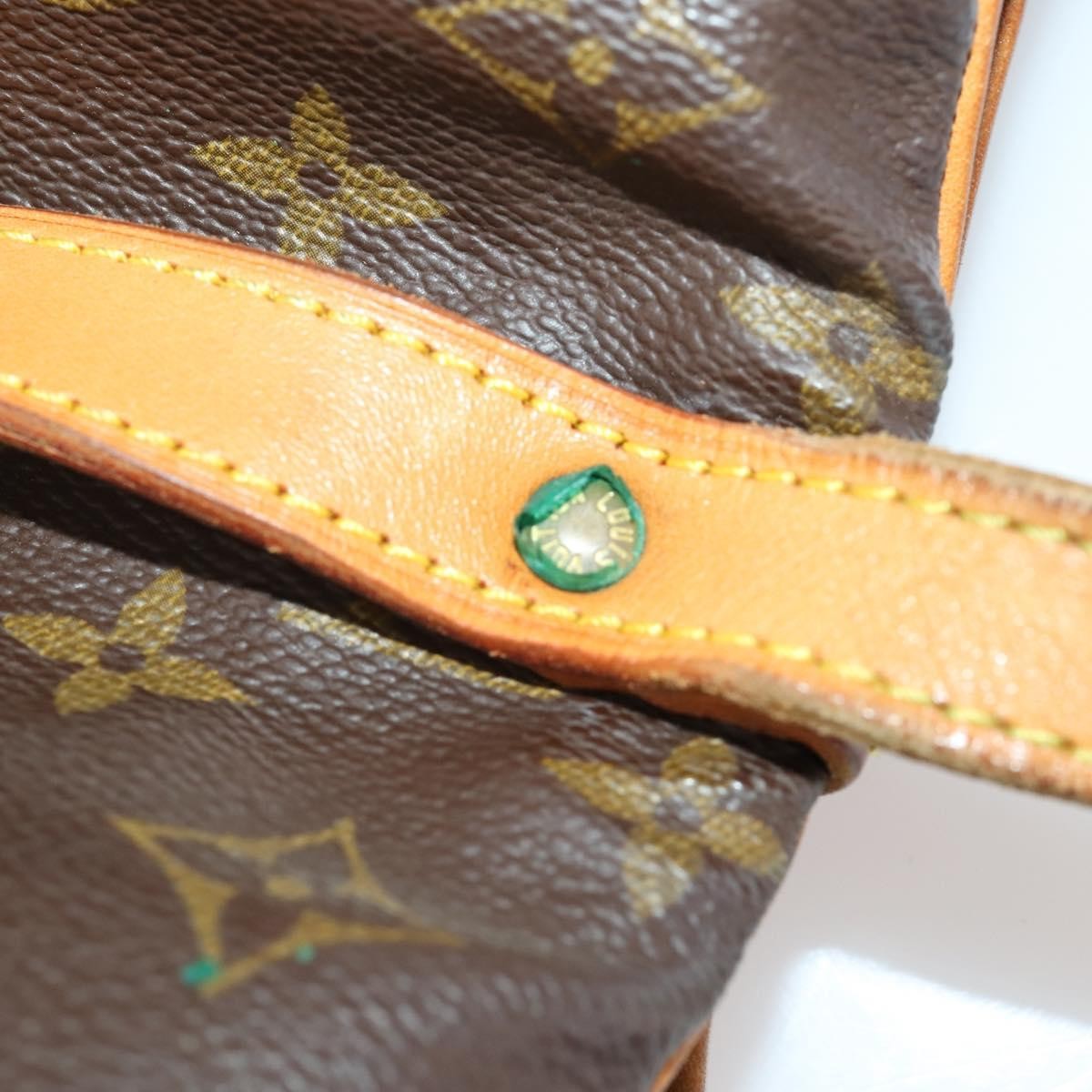 Louis Vuitton Saumur Monogram Canvas Brown Canvas Shoulder Bag Bag (Pre-Owned)