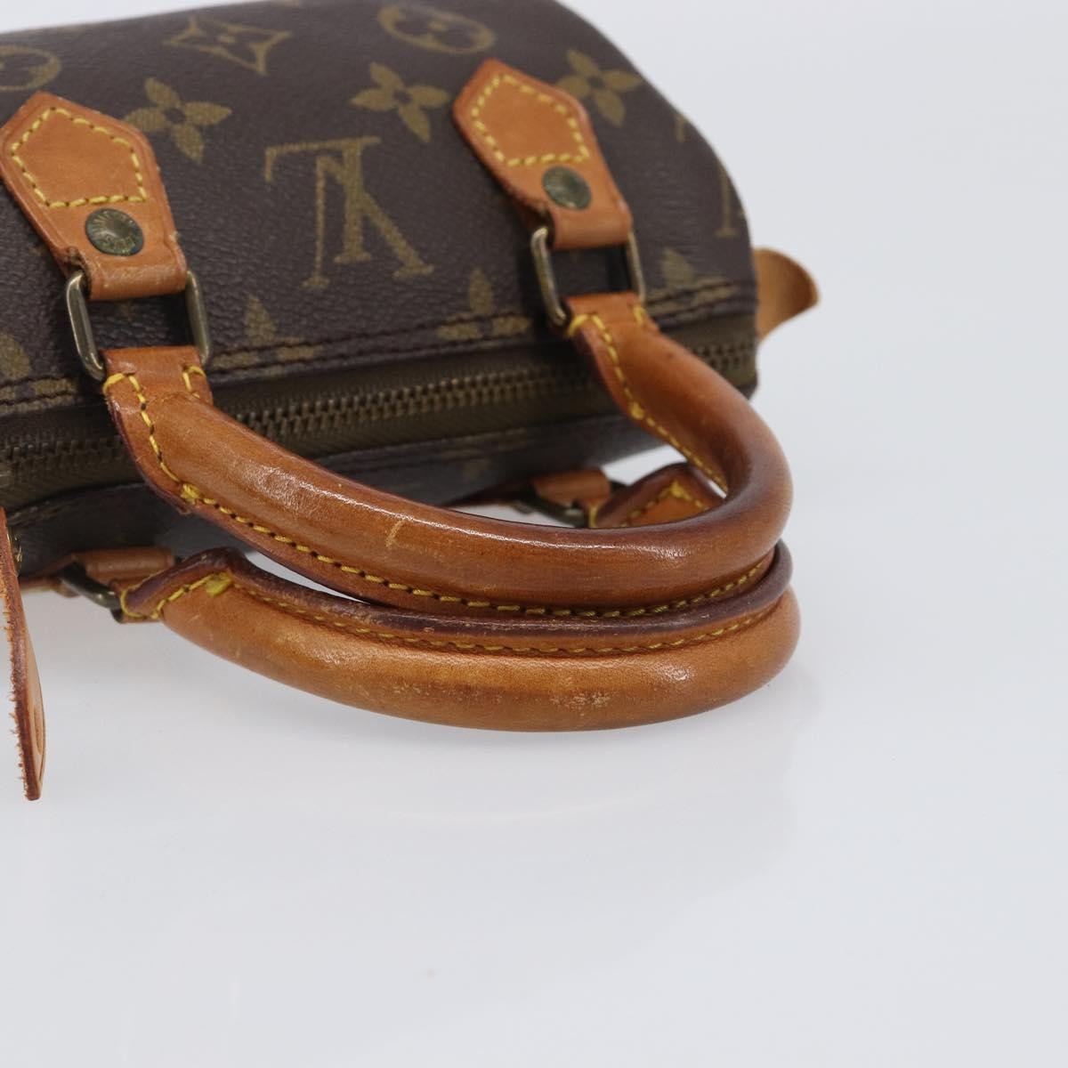 Louis Vuitton Speedy Mini Hl Monogram Canvas Brown Canvas Handbag (Pre-Owned)