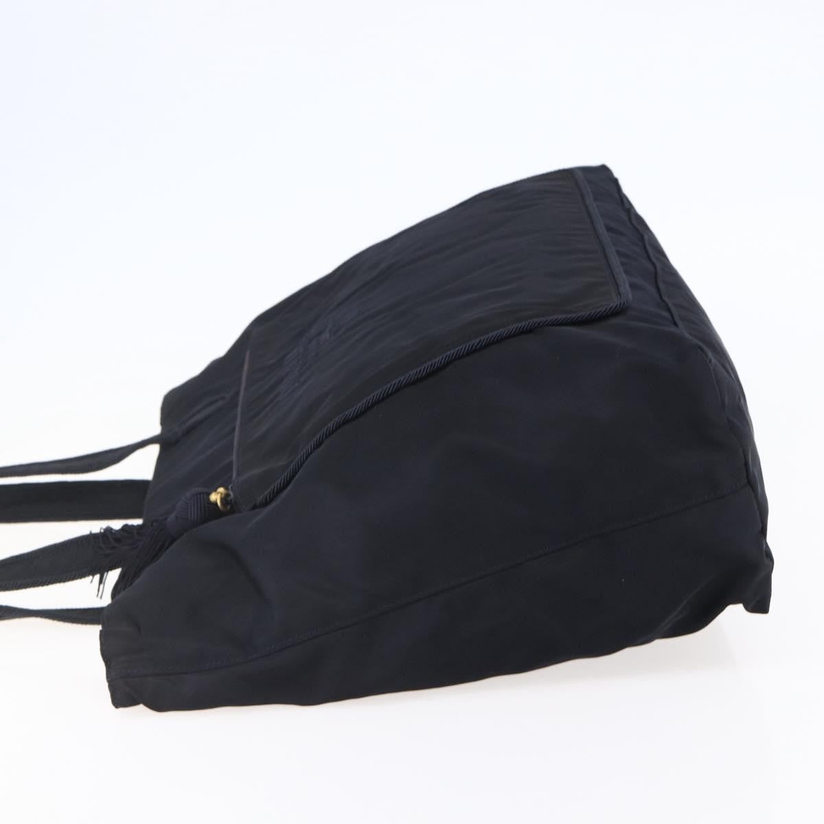 Prada Front Pocket Zip Tessuto Black Nylon Tote Bag Bag (Pre-Owned)