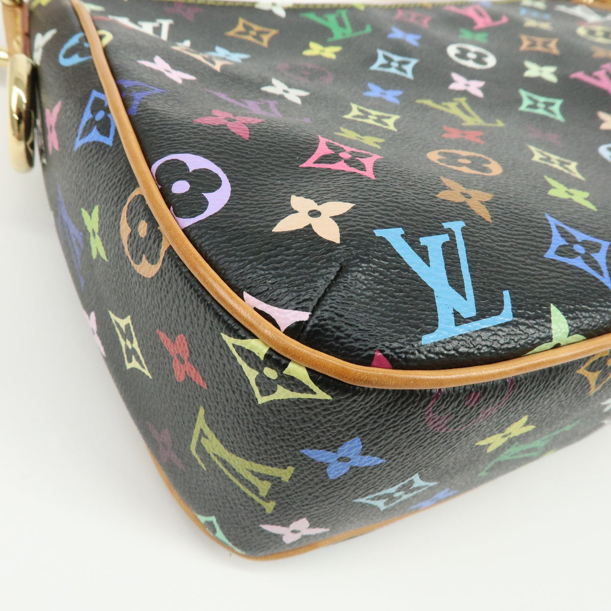 Louis Vuitton Lodge Monogram Multicolor Black Canvas Handbag (Pre-Owned)