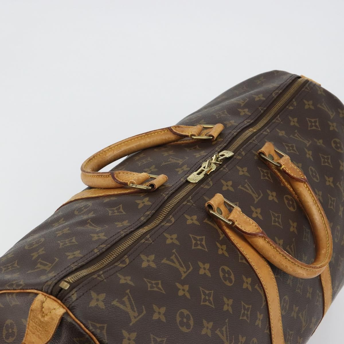 Louis Vuitton Keepall Monogram Canvas Brown Canvas Travel Bag Bag (Pre-Owned)