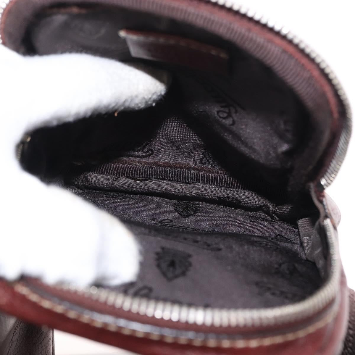 Gucci Belt Leather Burgundy Leather Shoulder Bag Bag (Pre-Owned)