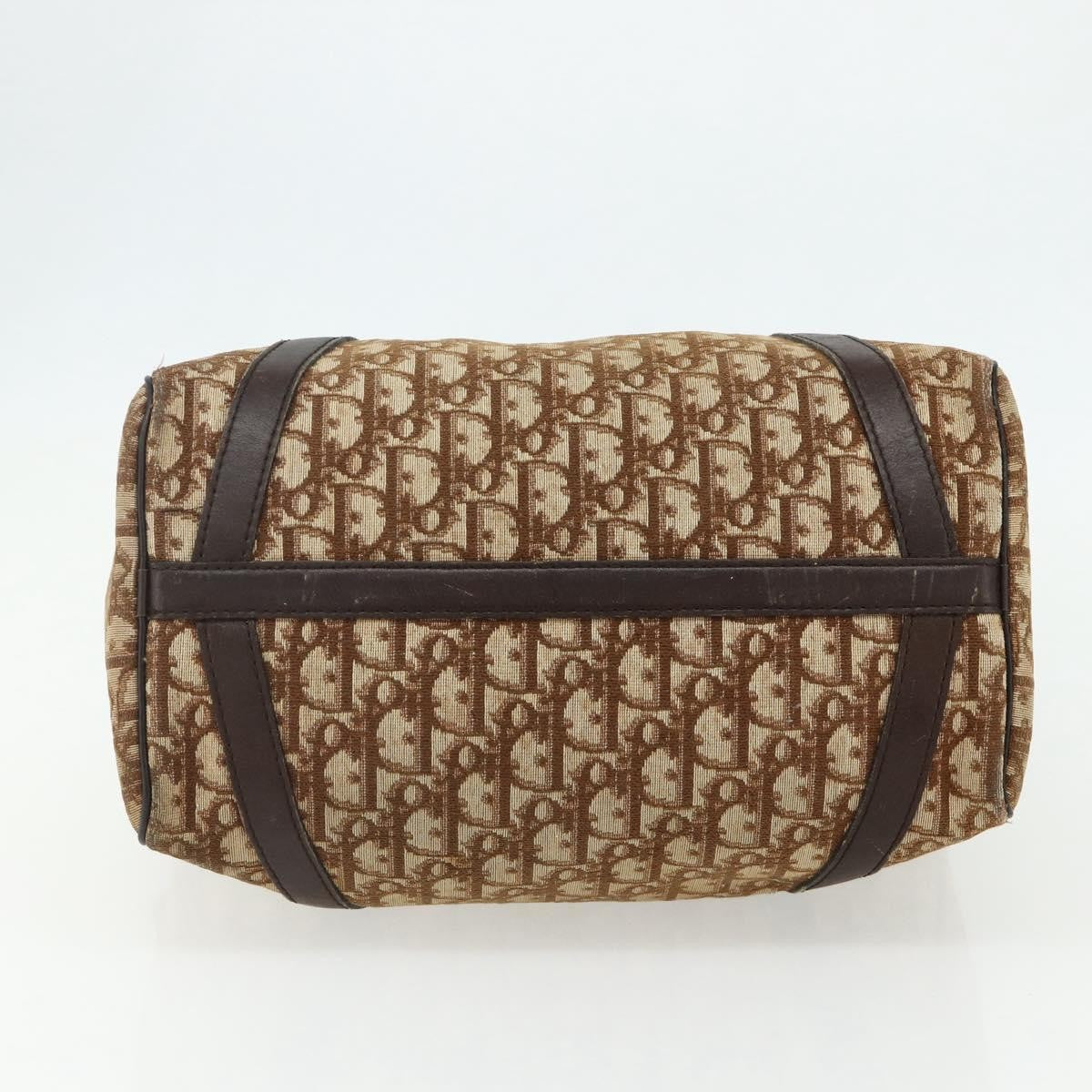 Christian Dior Vintage Trotter Canvas Brown Canvas Handbag (Pre-Owned)