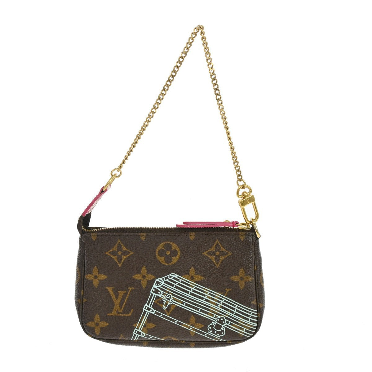 Louis Vuitton Mini Pochette Limited Brown Canvas Clutche & Pouche Bag (Pre-Owned)