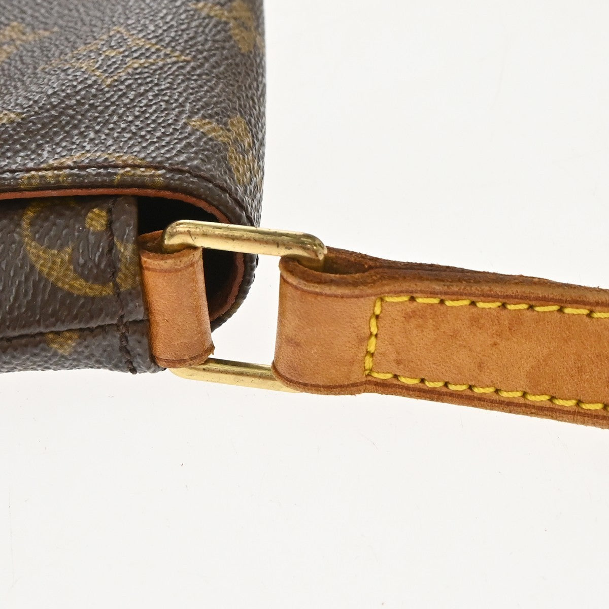 Louis Vuitton Musette Tango Monogram Canvas Brown Canvas Shoulder Bag Bag (Pre-Owned)