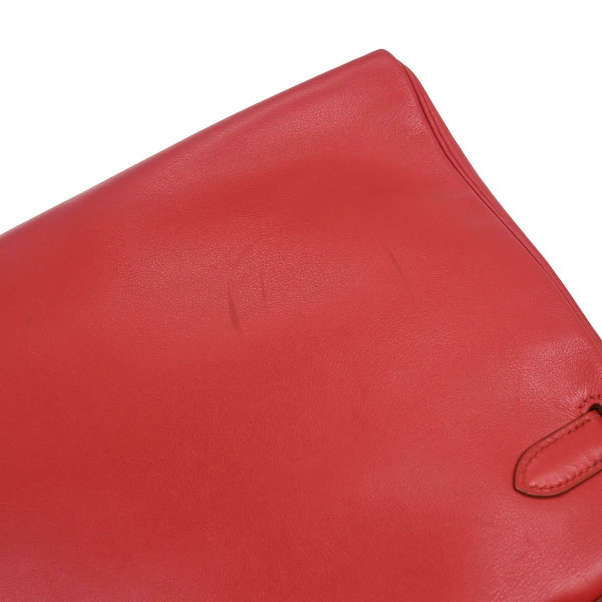 Hermes Kelly Red Swift With Gold Hardware Red Leather Handbag (Pre-Owned)