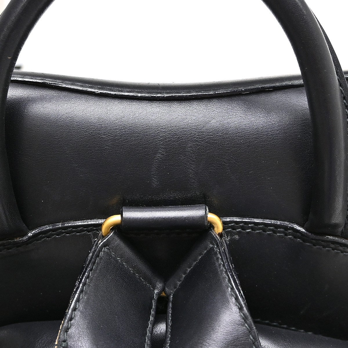 Gucci Backpack Leather Black Leather Backpack Bag (Pre-Owned)