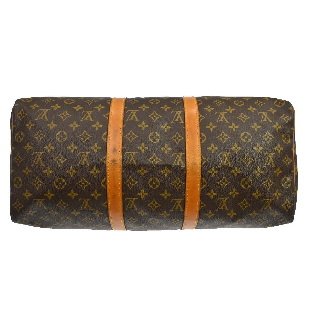 Louis Vuitton Keepall Monogram Canvas Brown Canvas Travel Bag Bag (Pre-Owned)