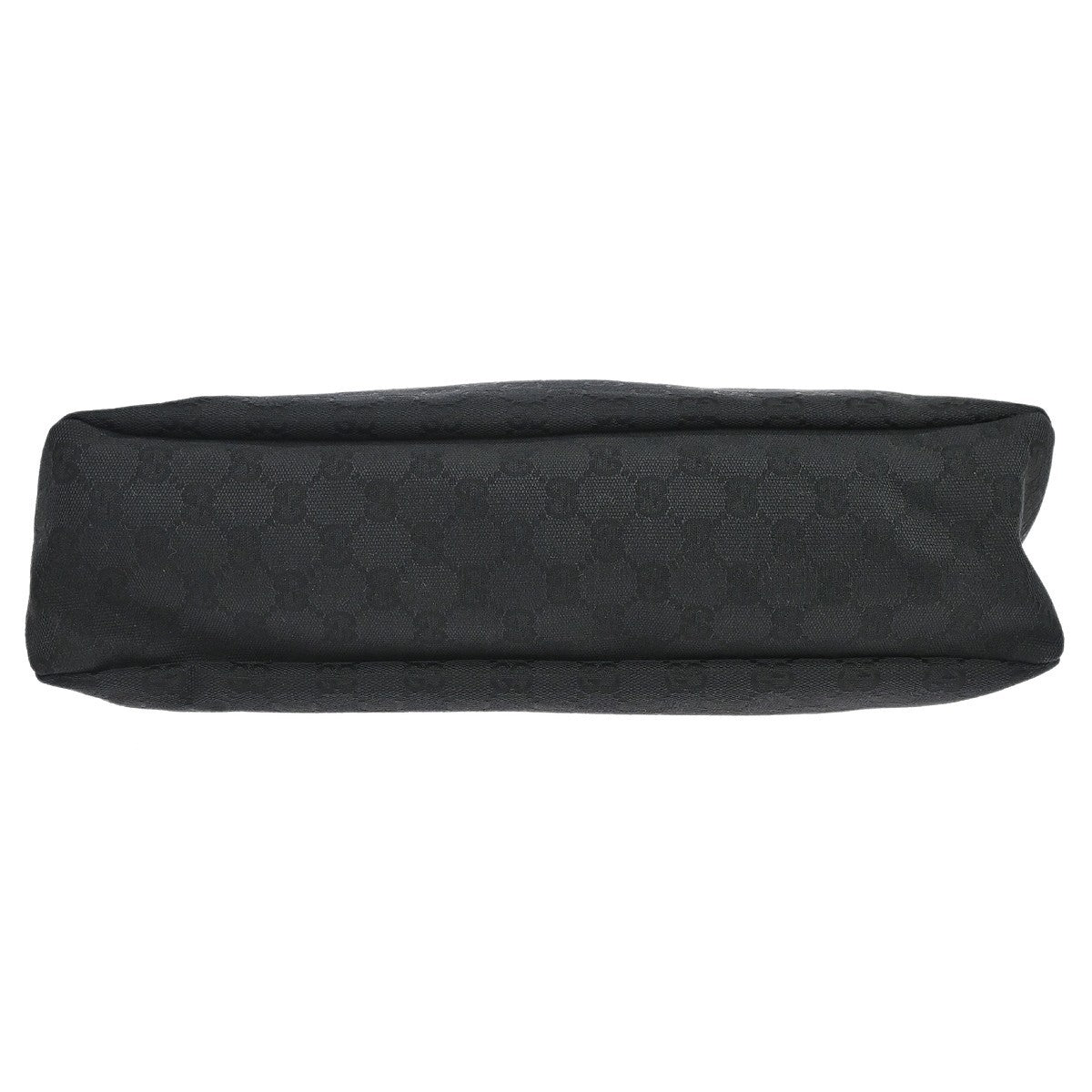 Gucci Horsebit Hobo Gg Canvas Black Canvas Handbag (Pre-Owned)