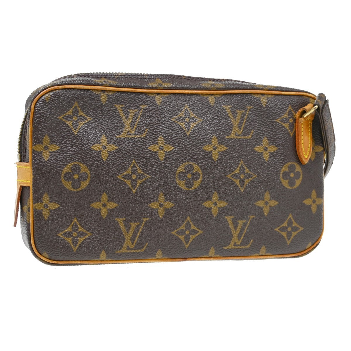 Louis Vuitton Pochette Marly Bandouliere Monogram Canvas Brown Canvas Handbag (Pre-Owned)