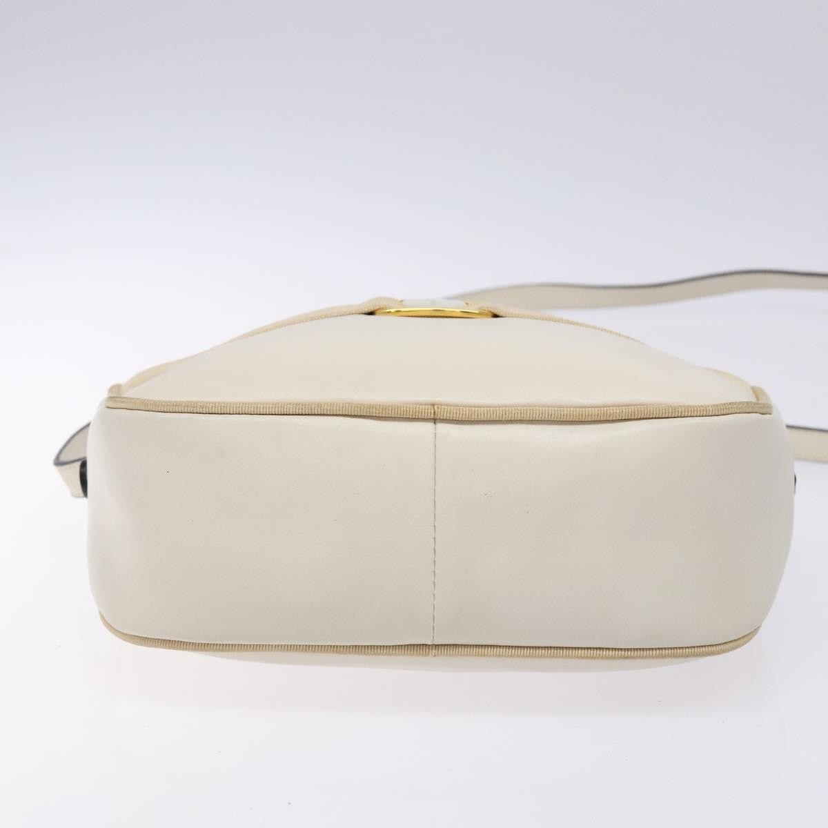 Salvatore Ferragamo Vala Leather Beige Leather Shoulder Bag Bag (Pre-Owned)