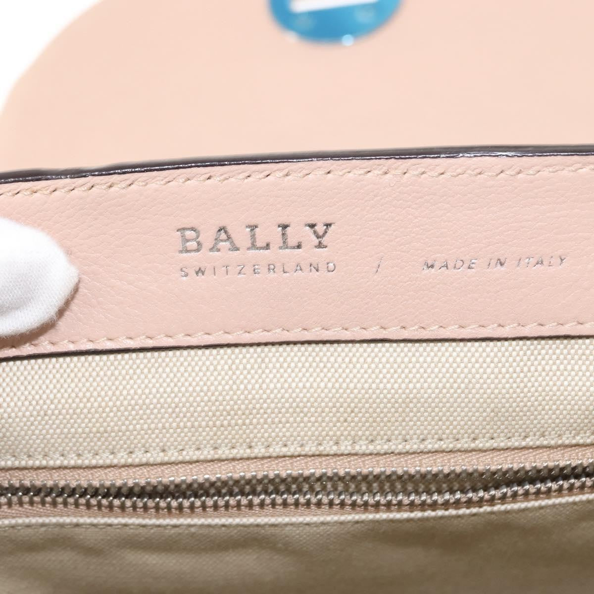 Bally Vintage Quilted Leather Pink Leather Backpack Bag (Pre-Owned)
