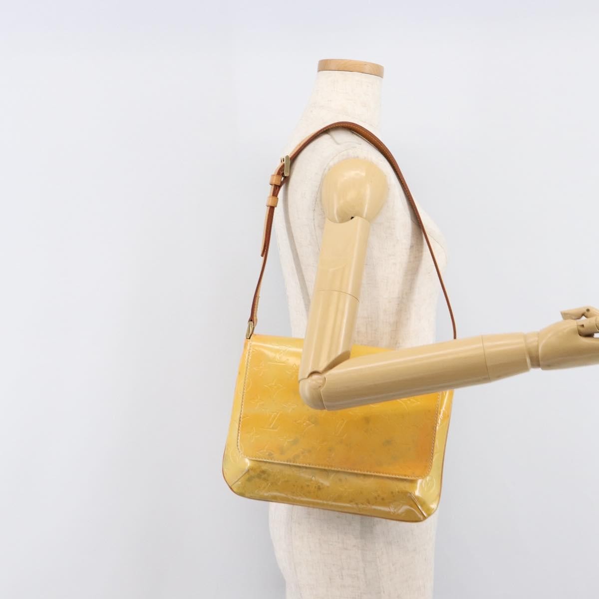 Louis Vuitton Thompson Street Monogram Vernis Yellow Patent_Leather Shoulder Bag Bag (Pre-Owned)