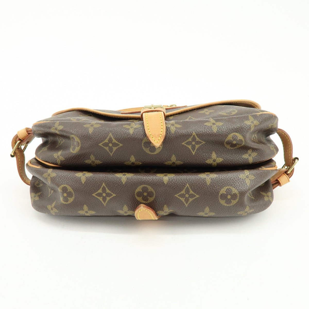 Louis Vuitton Saumur Monogram Canvas Brown Canvas Handbag (Pre-Owned)