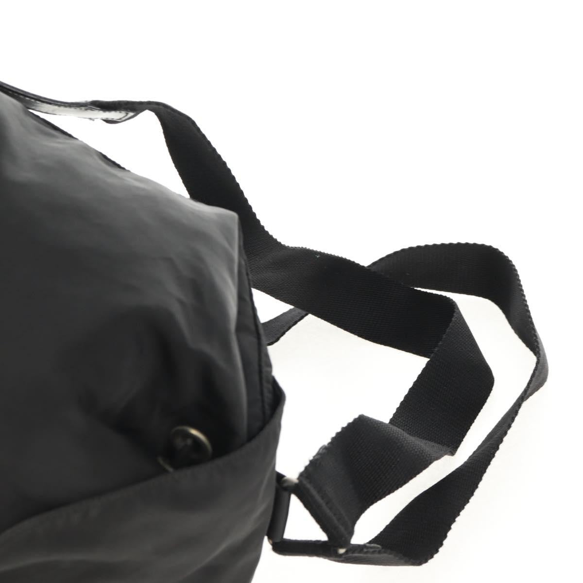 Prada Front Pocket Tessuto Black Nylon Backpack Bag (Pre-Owned)