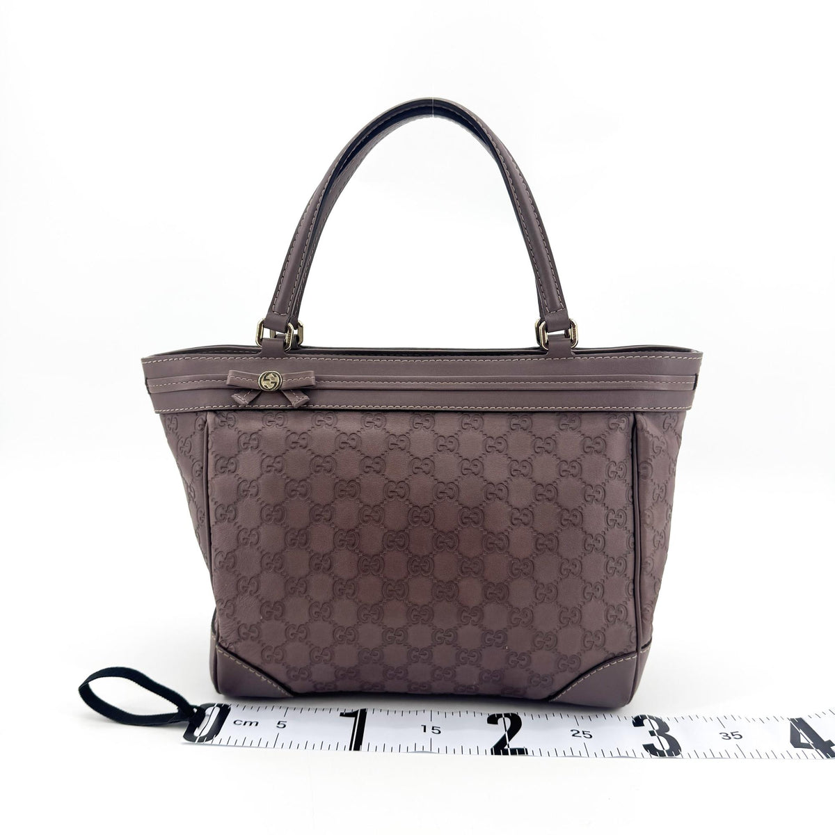 Gucci Mayfair Guccissima Leather Brown Leather Tote Bag Bag (Pre-Owned)