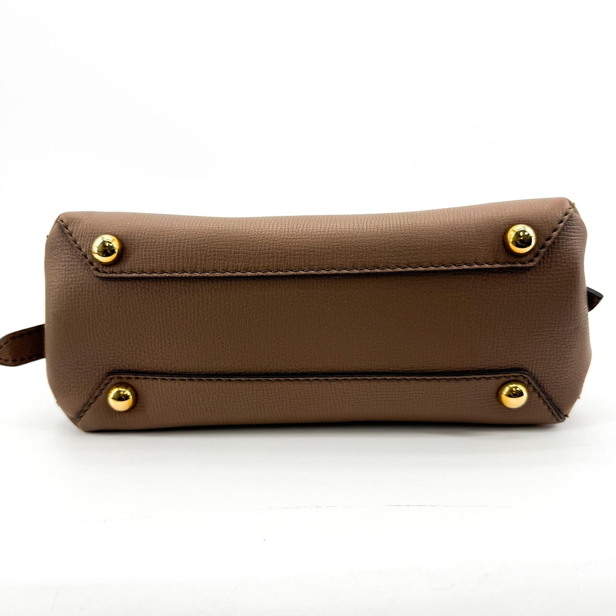 Burberry Camberley Top Handle Leather Brown Leather Handbag (Pre-Owned)