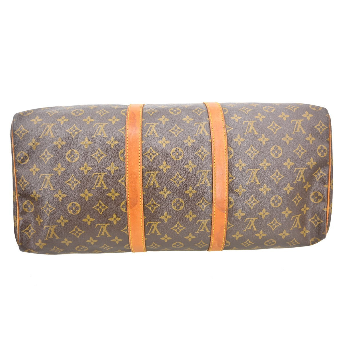 Louis Vuitton Keepall Monogram Brown Canvas Travel Bag Bag (Pre-Owned)