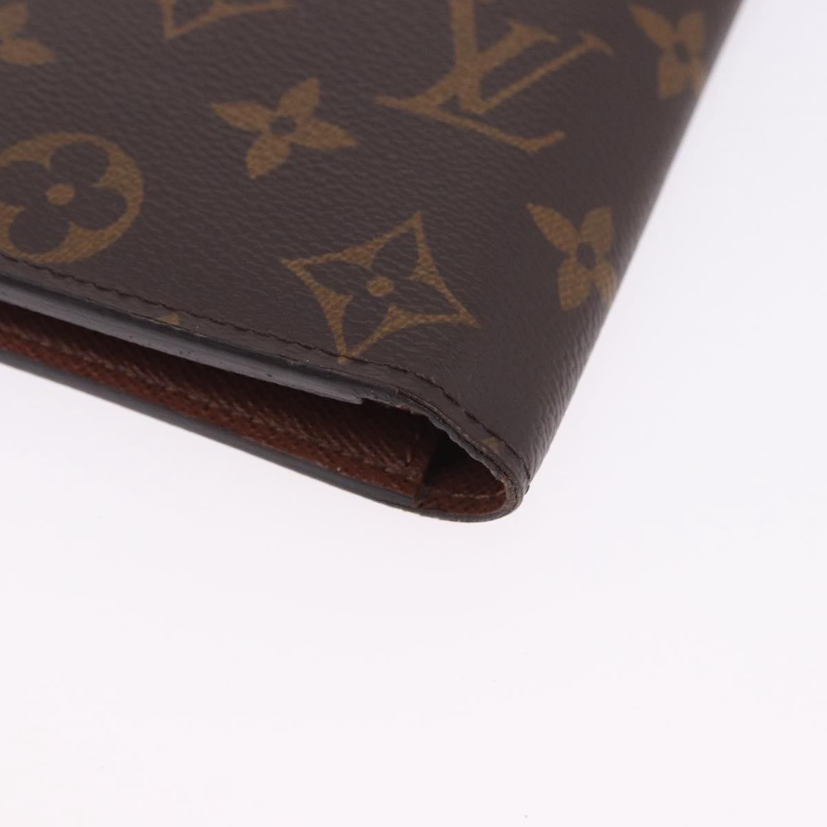 Louis Vuitton Brazza Monogram Canvas Brown Canvas Wallets Accessory (Pre-Owned)