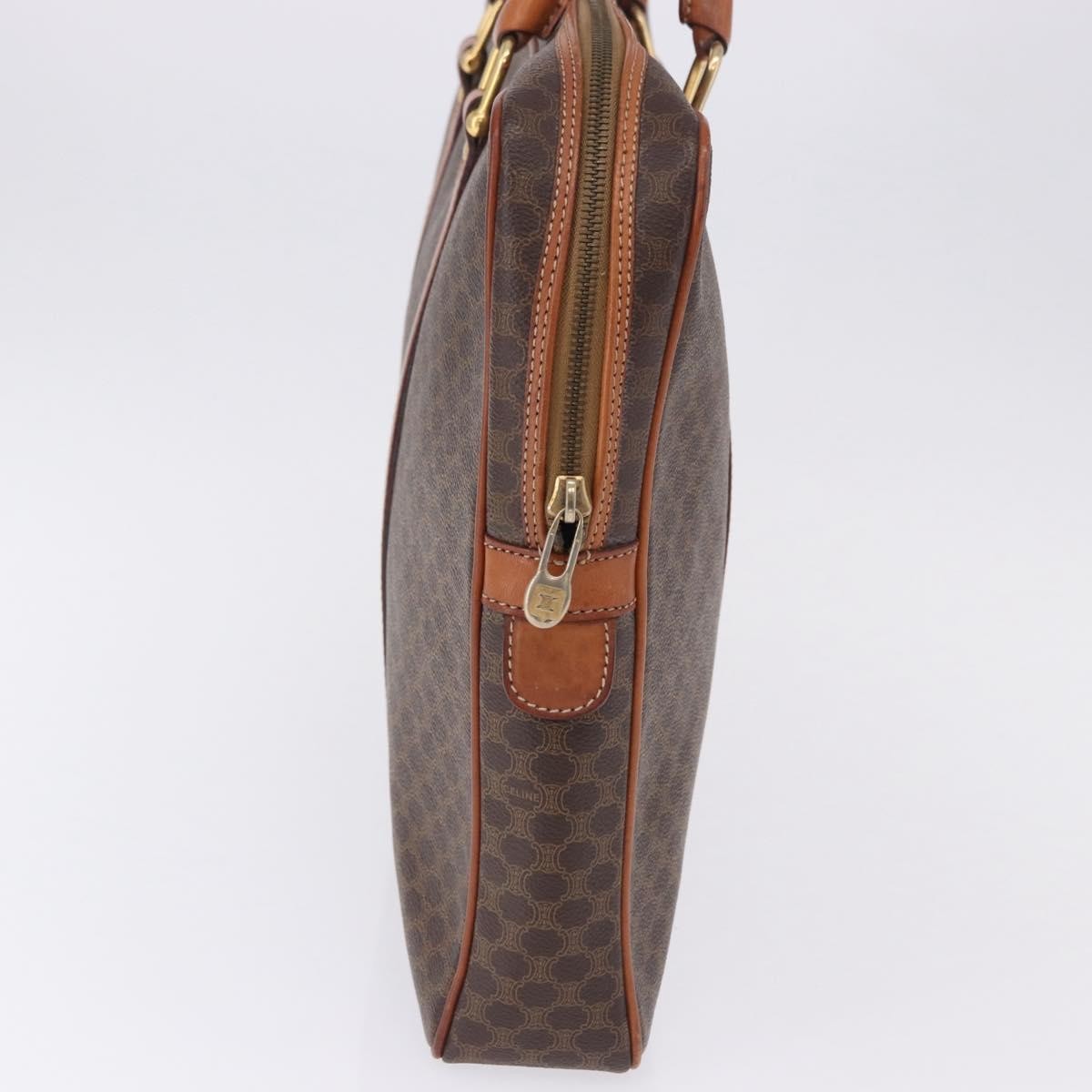 Celine Macadam Canvas And Leather Brown Canvas Briefcase Bag (Pre-Owned)