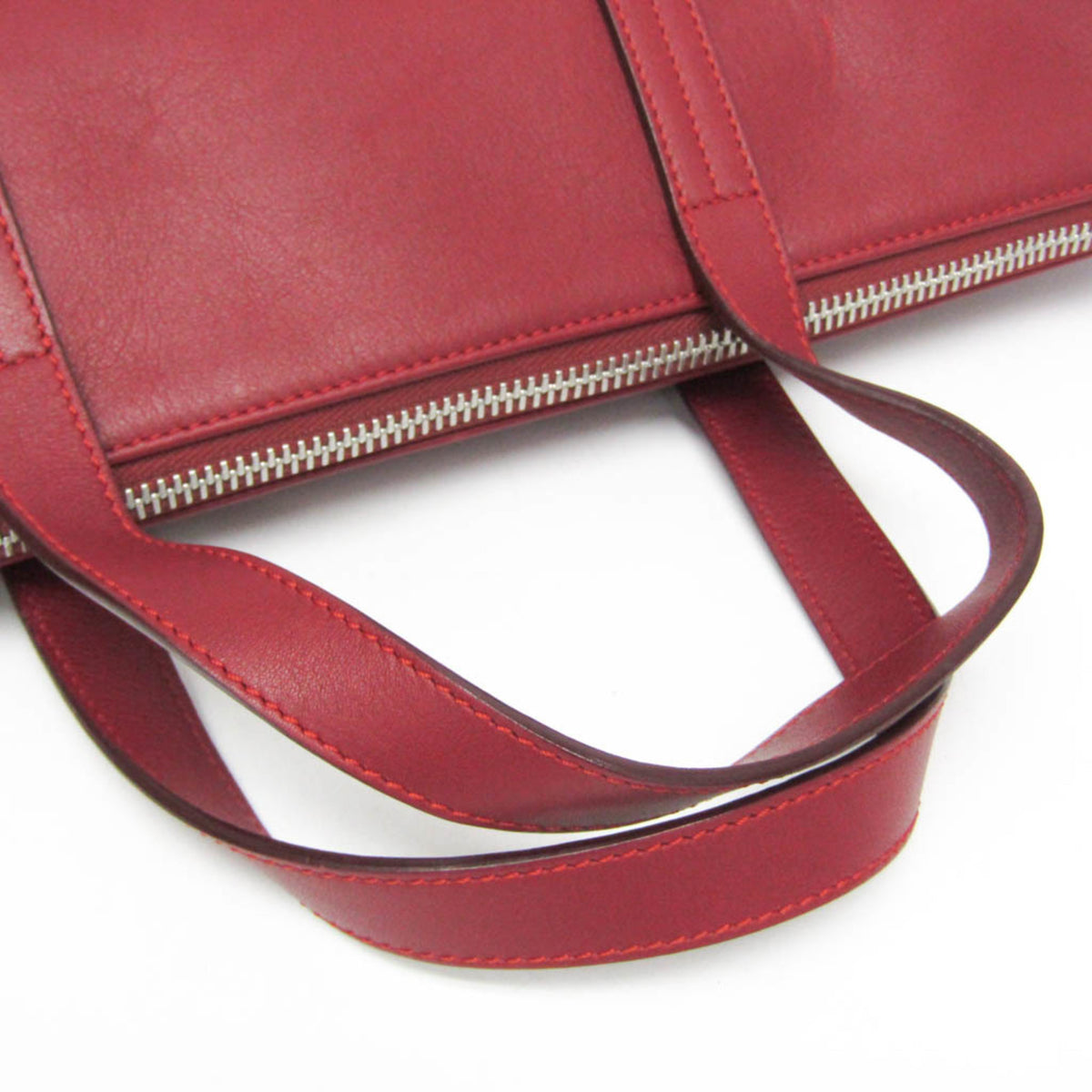 Loewe Toledo Leather Red Leather Briefcase Bag (Pre-Owned)