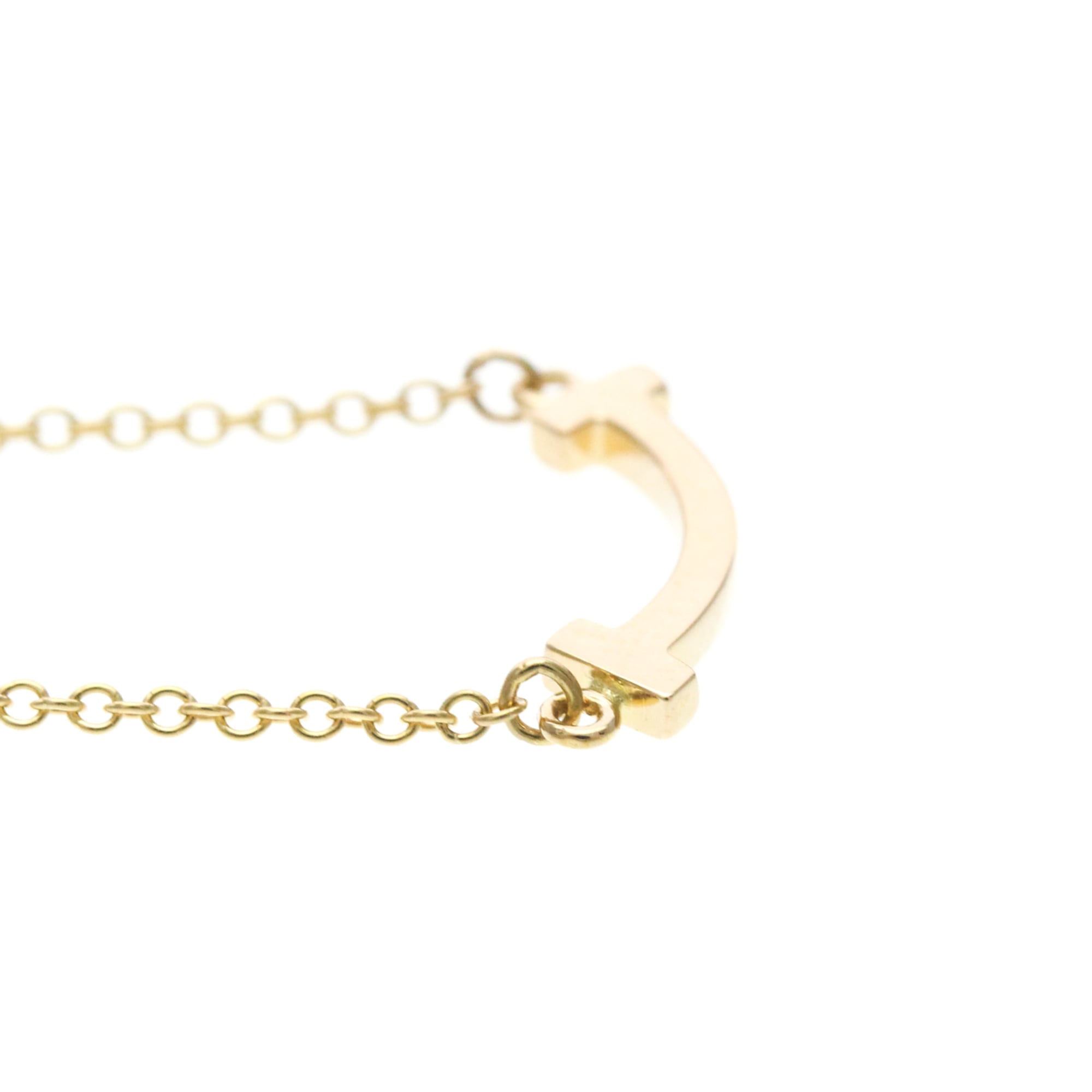 Tiffany & Co. T Smile Pendant 18K Rose Gold Pink Pink_Gold Necklace Jewelry (Pre-Owned)
