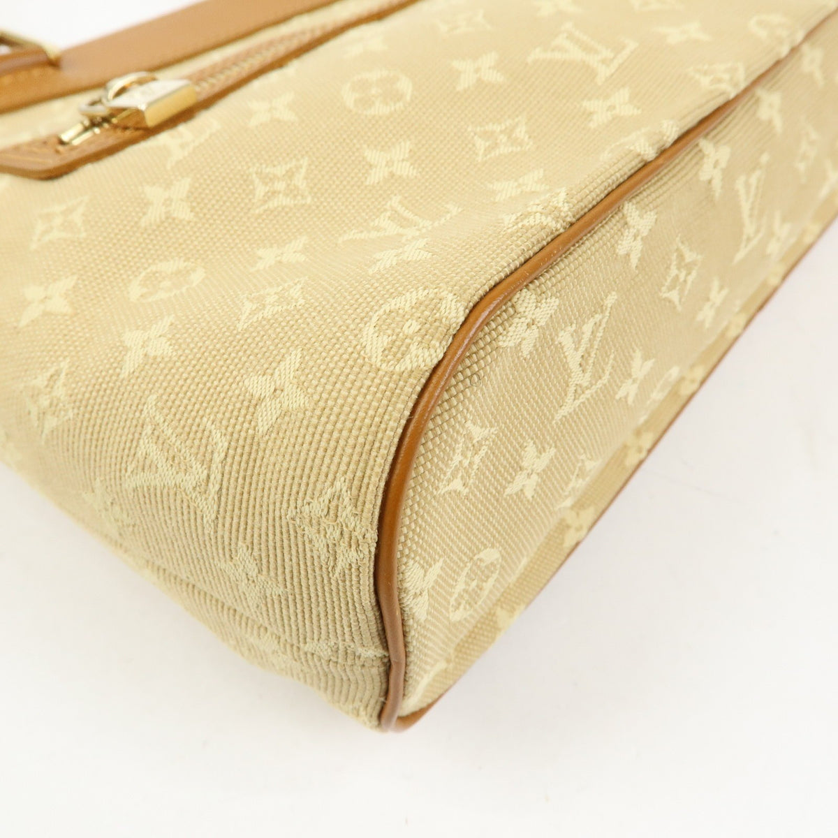 Louis Vuitton Lucille Mini Lin Beige Canvas Handbag (Pre-Owned)