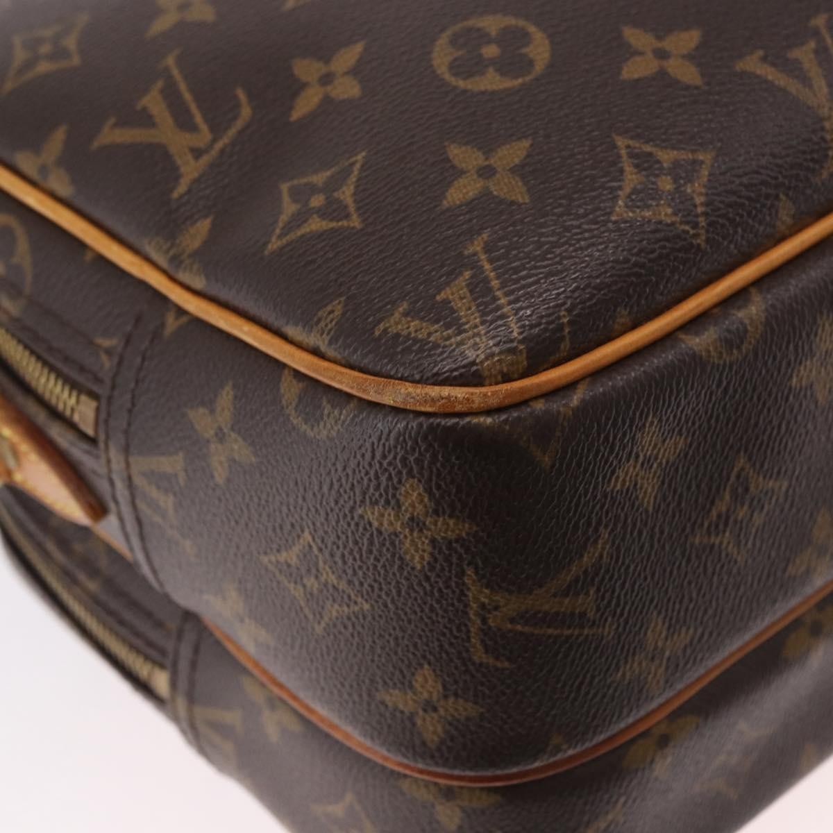 Louis Vuitton Reporter Monogram Brown Canvas Shoulder Bag Bag (Pre-Owned)