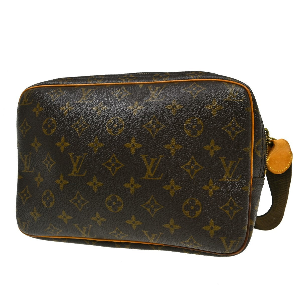 Louis Vuitton Reporter Monogram Canvas Brown Canvas Shoulder Bag Bag (Pre-Owned)